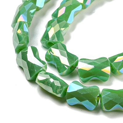 AB Color Plated Glass Beads Strands EGLA-P051-06B-B01-1