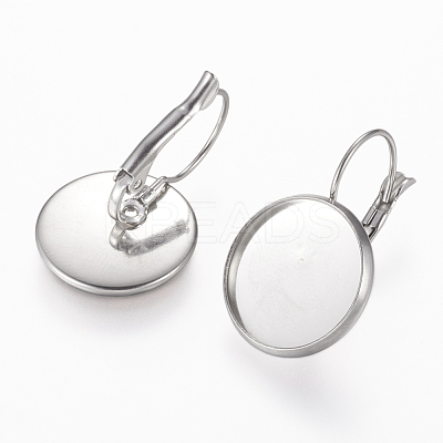 Tarnish Resistant 304 Stainless Steel Leverback Earring Findings STAS-L195-05P-1