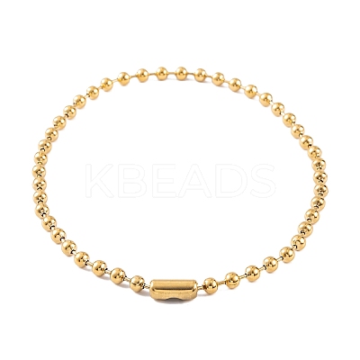 Ion Plating(IP) 304 Stainless Steel Ball Chain Necklaces for Women NJEW-G135-01C-G-1