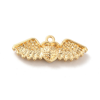 Rack Plating Alloy Rhinestone Charms PALLOY-O106-03G-02-1