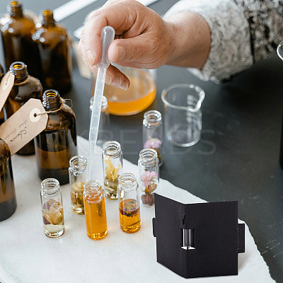 Column Glass Perfume Bottles with Paper Card AJEW-TADJ0001-22A-1