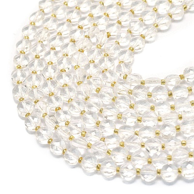 Synthetic Quartz Crystal  Beads Strands G-K389-B75-01-1