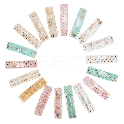 Ocean Theme Polyester Elastic Foldover Elastics OCOR-GF0001-08-1