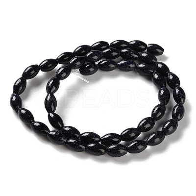 Synthetic Blue Goldstone Beads Strands G-I369-B21-01A-1