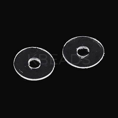 50Pcs Transparent PVC Insulating Gaskets PVC-T006-7mm-01-1