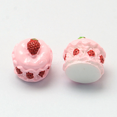 Strawberry Cake Resin Decoden Cabochons LS-CRES-R183-05B-1