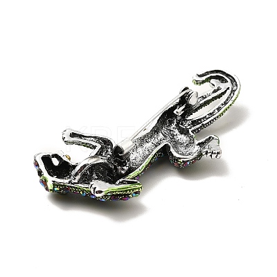 Alloy Rhinestone Brooches X-JEWB-P013-19AS-1