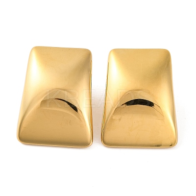 Ion Plating(IP) 304 Stainless Steel Stud Earrings EJEW-G395-06G-1