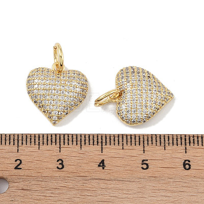 Brass Micro Pave Cubic Zirconia Pendants KK-H477-3G-1