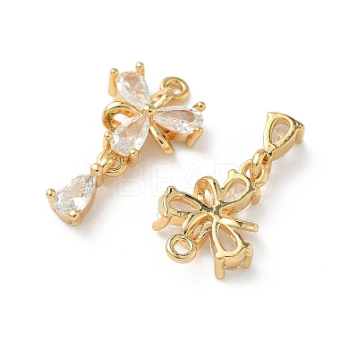 Brass Micro Pave Cubic Zirconia Pendants KK-Z136-48G-1