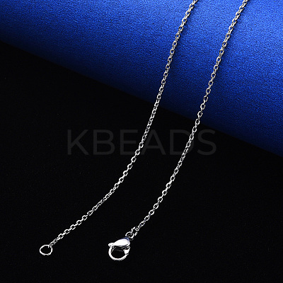 Non-Tarnish 304 Stainless Steel Cable Chain Necklace NJEW-S420-008C-P-1