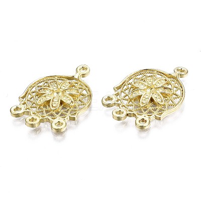 Brass Chandelier Components Link Enamel Settings KK-S349-301-NF-1