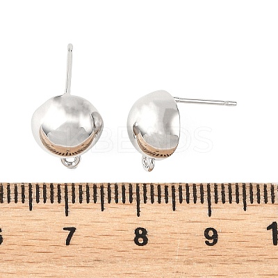 SHEGRACE Brass Stud Earring Findings XGRQ64407-867P-1
