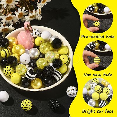 Opaque Acrylic Beads Set MACR-CJC0001-13A-02-1