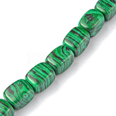 Synthetic Malachite Beads Strands G-F743-02J-1