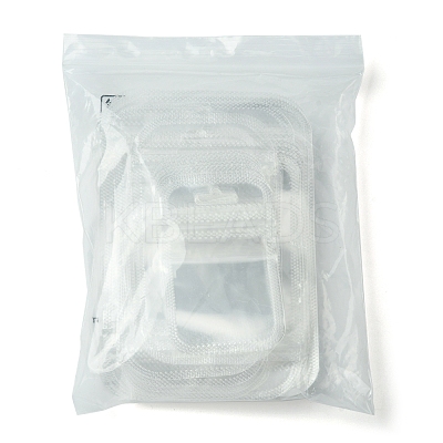 40Pcs 4 Styles Transparent Plastic Resealable Packaging Bags OPP-FS0001-10-1