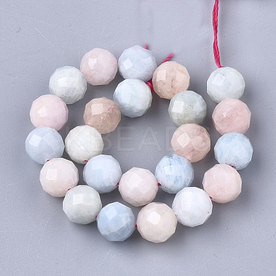 Natural Morganite Beads Strands G-S345-10mm-012-1