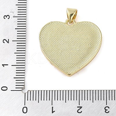 Brass Micro Pave Clear Cubic Zirconia Pendants KK-Q813-13G-1