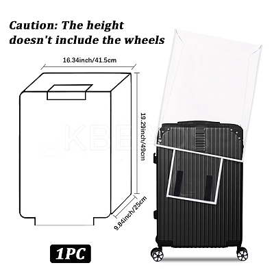 Transparent PVC Luggage Cover AJEW-WH20080-52O-1