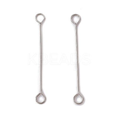 Non-Tarnish 304 Stainless Steel Connector Charms STAS-G291-03C-P-1