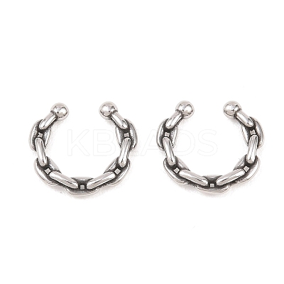 316 Stainless Steel Hoop Nose Rings AJEW-C044-05C-AS-1