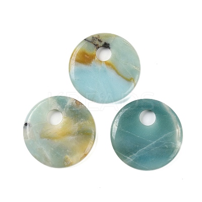 Natural Flower Amazonite Pendants G-C140-10G-1