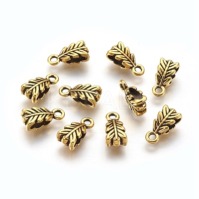Tibetan Style Pendant Bails GLF11056Y-1