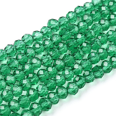 Transparent Glass Beads Strands GLAA-R135-2mm-13-1