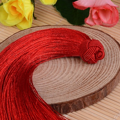 Beautiful Design Nylon Tassel Pendant Decorations X-NWIR-I007-14-1