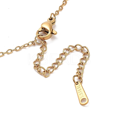 PVD Vacuum Plating 201 Stainless Steel Necklaces NJEW-R267-01S-G-1