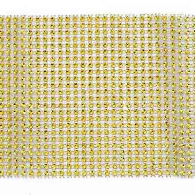 24 Rows Plastic Diamond Mesh Wrap Roll DIY-L049-05J-1