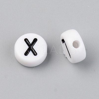 Opaque Acrylic Beads X-SACR-T338-11A-1