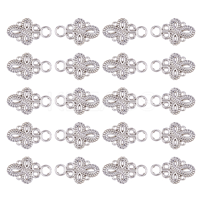 20Pcs Knot Zinc Alloy Adjustable Jean Button Pins FIND-FH0017-91P-1