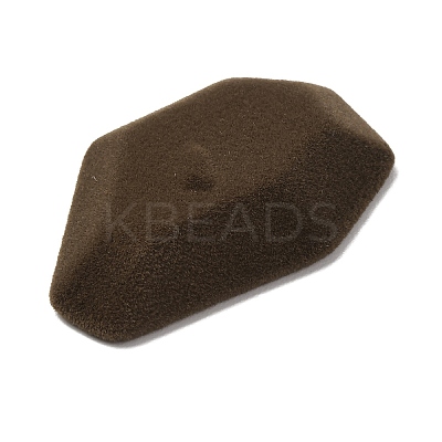 Flocking Opaque Resin Cabochons RESI-K033-07E-1
