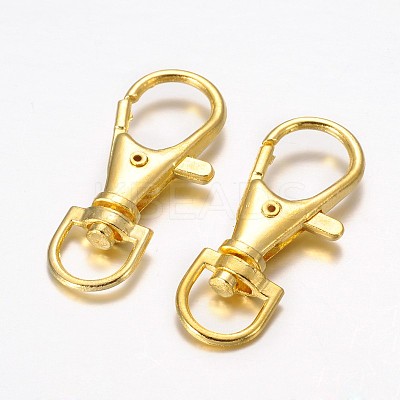Alloy Swivel Lobster Claw Clasps E168-G-1