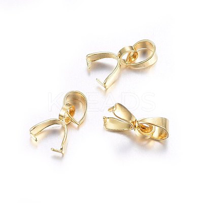 304 Stainless Steel Pendant Pinch Bails STAS-O107-18G-1