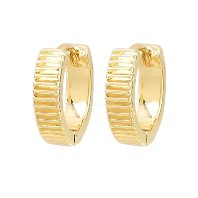 Brass Hoop Earrings EJEW-D348-22G-1