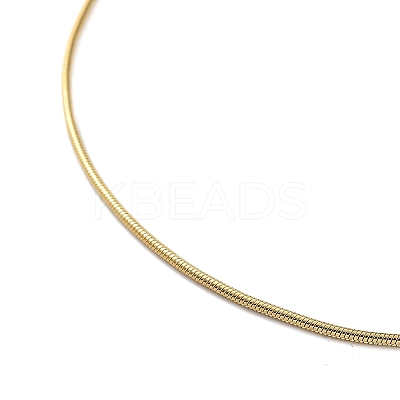 PVD Vacuum Plating 304 Stainless Steel Round Snake Chain Necklace with Lobster Claw Clasps STAS-P045-11G-A-1