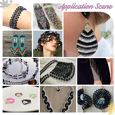 15 Style Glass Seed Round & Bugle Beads SEED-PH0001-86-1