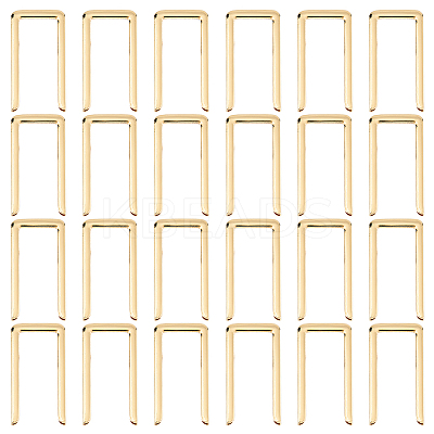 50Pcs Alloy Cover U Shaped Buckles FIND-FH0011-64G-1