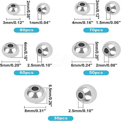 304 Stainless Steel Spacer Beads STAS-UN0008-35P-1