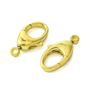 Brass Lobster Claw Clasps KK-D099-01A-C-1