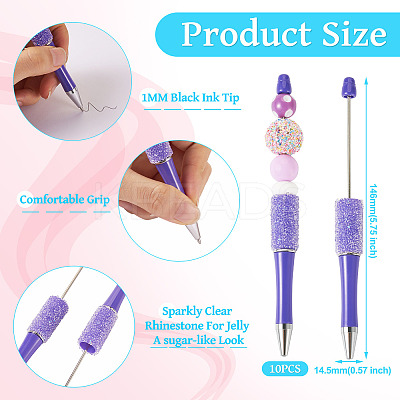 Plastic Beadable Pens BT-TAC0003-08L-1