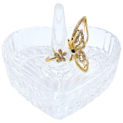 Heart Shaped Glass Ring Holder Dish ODIS-WH20008-10A-1