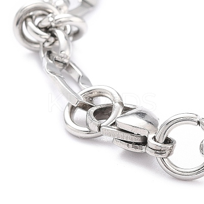 Non-Tarnish 304 Stainless Steel Link Chain Bracelet for Men Women BJEW-Z011-18P-1