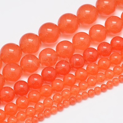 Natural & Dyed Malaysia Jade Bead Strands G-A146-6mm-A07-1