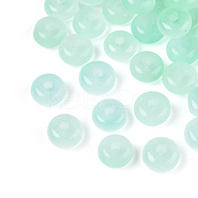 Baking Paint Imitation Jade Glass Beads DGLA-C005-A01-3x6mm-04-1