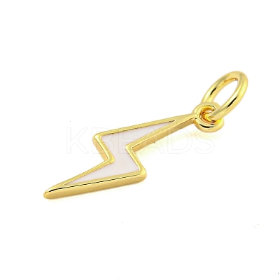 Rack Plating Brass Enamel Pendants KK-U021-16A-G-1