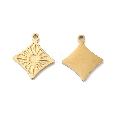 Ion Plating(IP) 316L Surgical Stainless Steel Charms STAS-H213-40G-1