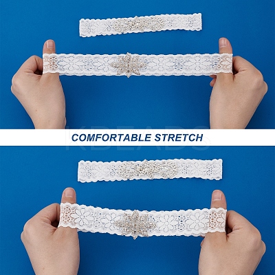 1 Set Lace Elastic Bridal Garters OCOR-GF0001-41-1